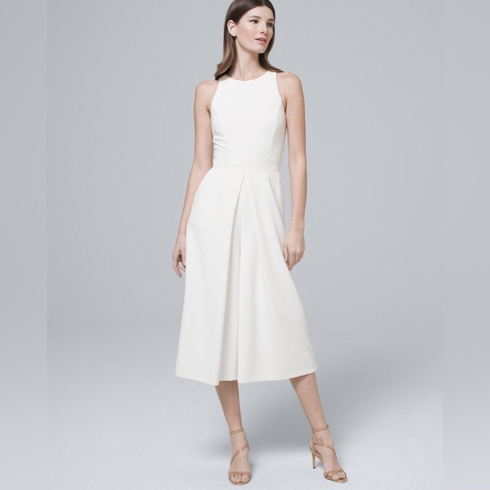 WHBM White Jumpsuit - Picture 1 of 5